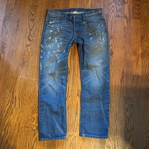 Women’s NSF Straight Slouch, Splatter jeans, sz 27